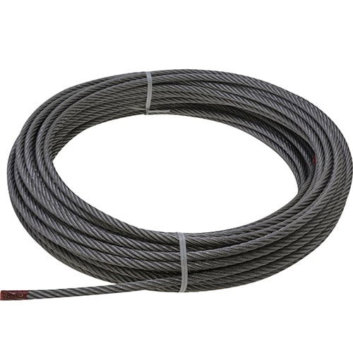 ＴＲＵＳＣＯ　手動ウインチ用ワイヤーΦ６Ｘ２０ｍ用（切りっ放し）