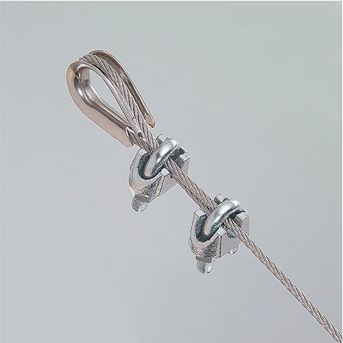 ワイヤーグリップ ユニクロ 8mm ［10個］吊・ロープ・チェーン金具