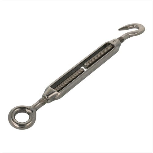 ステンレス ターンバックル フック:アイ 8 ［1個］ターンバックル
