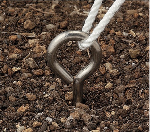 ステンレス打込み丸カン 6×300 ［10本］吊・ロープ・チェーン金具