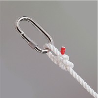 ステンレス ナット付きカラビナ ［1個］|吊・ロープ金具|吊・ロープ・チェーン金具