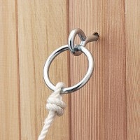 ステンレス 丸カンボルト 8×75 ［3個］|吊・ロープ金具|吊・ロープ・チェーン金具