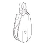 Aブロック回転車 AD-2 ［1個］|滑車|吊・ロープ・チェーン金具