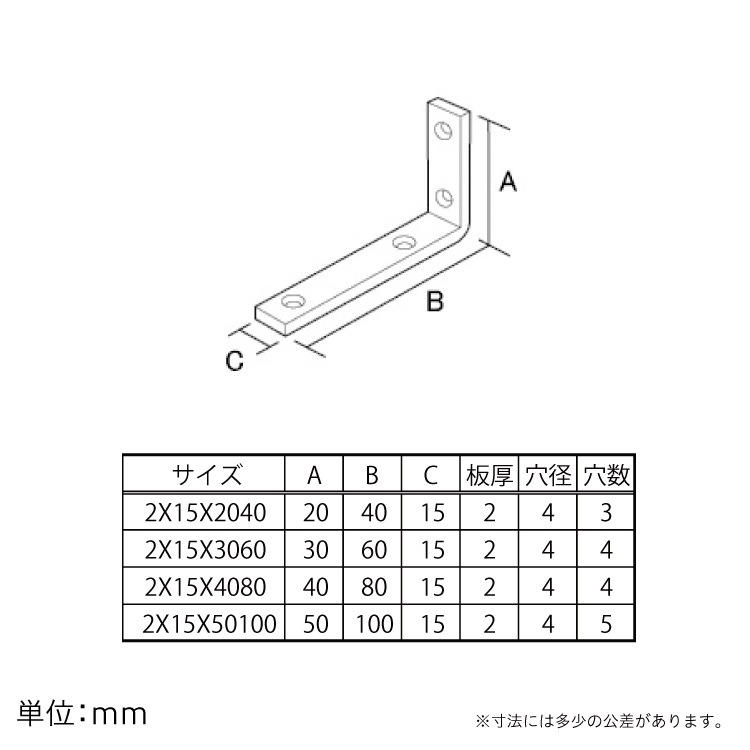 ステンレス 特厚不等辺金折 2×15×3060 ［3個］金折 |ネジ