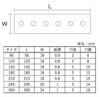 万能プレート 300 ［10個］|隅金・棚受け|DIY