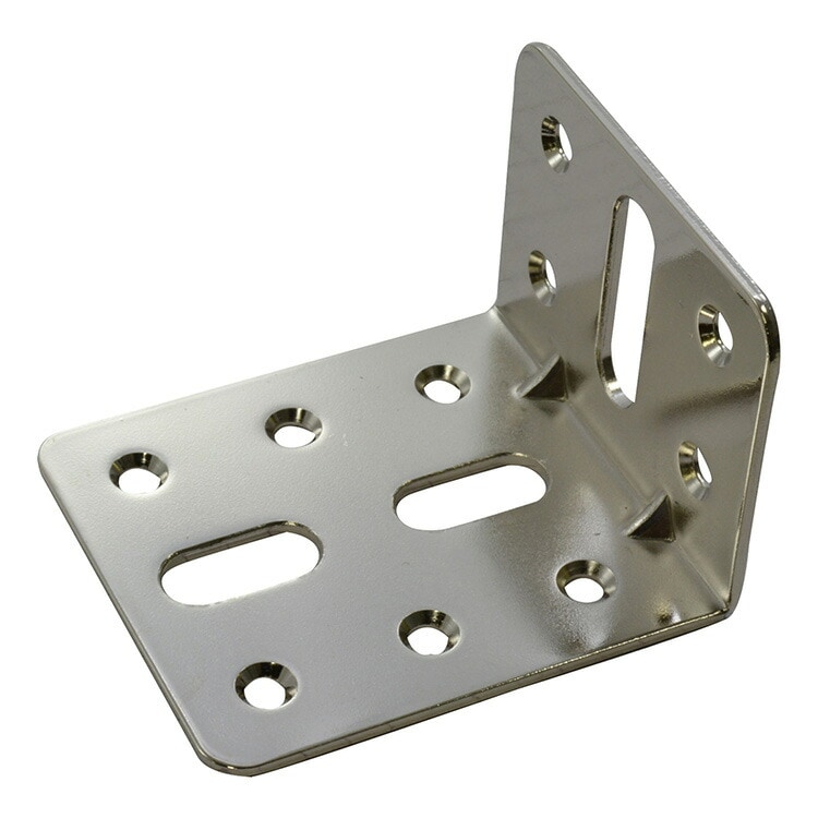 ハンドメイド資材　合金2穴　在庫画像のみ 補助金具 ニッケル NL-2 ［1個］補助金具 |ネジ・ボルト・DIY金具の