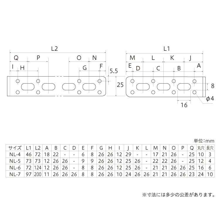 補助金具 ニッケル NL-7 ［1個］補助金具 |ネジ・ボルト・DIY金具の
