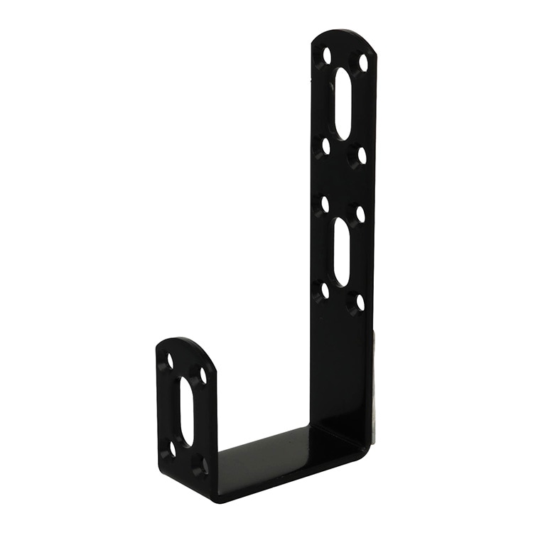 J型金具 黒 50mm ［3個］ #八幡ねじ YAHATA DIY 通販補助金具 |ネジ