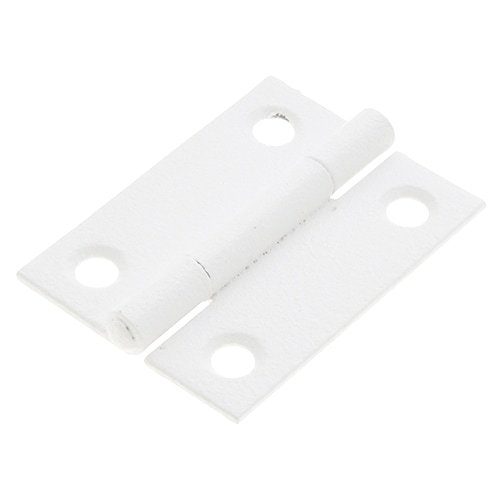 SELECTS 補助金具 蝶番 M マットホワイト ［5個］ #白棚・机・家具の