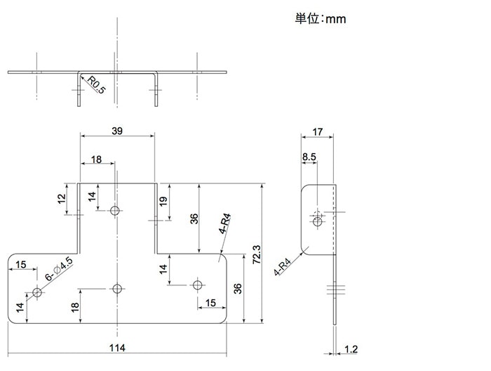 SELECTS 補助金具 2×4材用らくらく取付T 2バイ用 マットブラック ［20