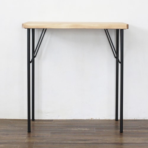 Ironna 丸脚金具 黒 690 取付用ねじ付属 ［4個］ #鉄脚 アイアン脚