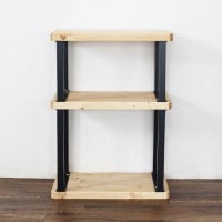 Ironna ラックユニット金具 黒 250 取付用ねじ付属 ［2個］ #インテリア金具|棚・机・家具の金具|DIY金具（リノベーション）