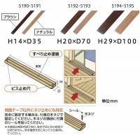 ナチュラルスロープ29×100 5194ナチュラル ［1個］|手すり|ステンパイプ・ゲンコ