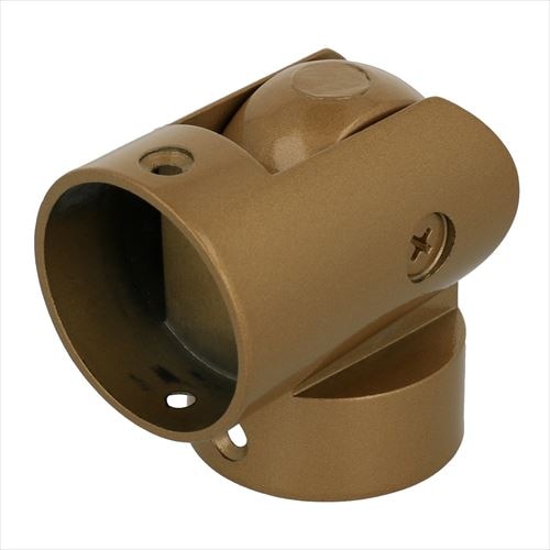 自在エルボ (手すり部品) 35mm ゴールド ［1個］手すり |ネジ・ボルト