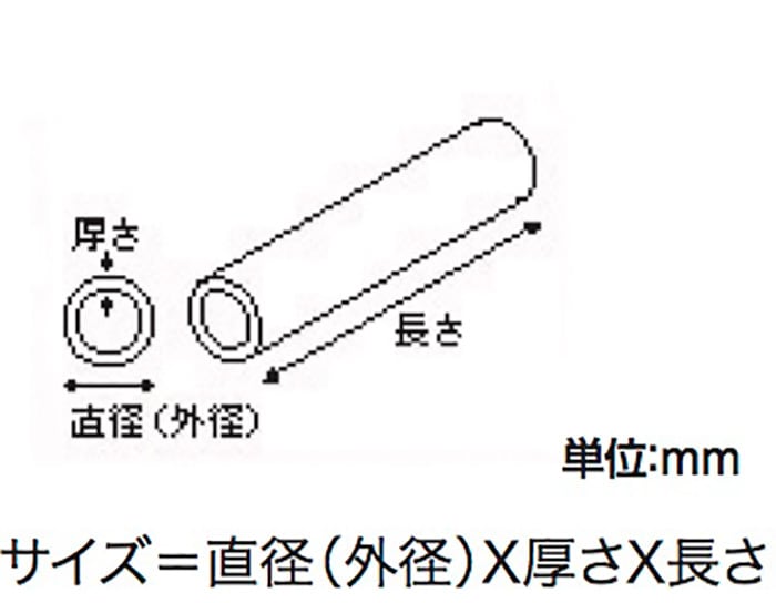 アルミパイプ 外径4mm×1.0mm厚×1M ［5本］パイプ・管 |ネジ・ボルト 