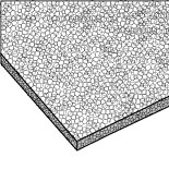 モルトフィルター MF50 黒 50mm×1000mm×2000mm モルトフィルター MF-50 - ゴム通
