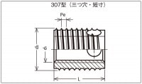 ステンレス エンザート SUS303【1本単価がお得！箱売】|めねじ補修・インサート【箱売】|ねじ・ボルト【箱売】