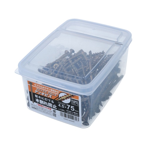 【10ケース】スターデッキビス ブロンズ95ミリ タピックスデッキビスブロンズ 4.5×75 ［120本］コーススレッド・木用