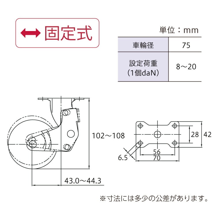 クッションキャスター940 LR-3LZ75 ［1個］ 蝶番 |ネジ・ボルト・DIY