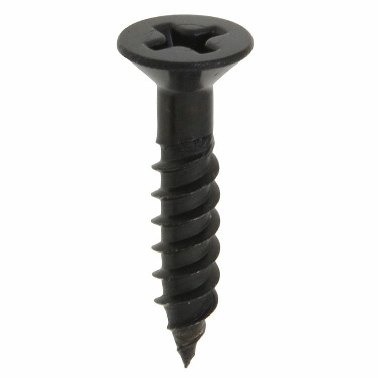 金具専用ねじ 黒 3.8×20 ［80本 (16本×5セット)］補助金具 |ネジ