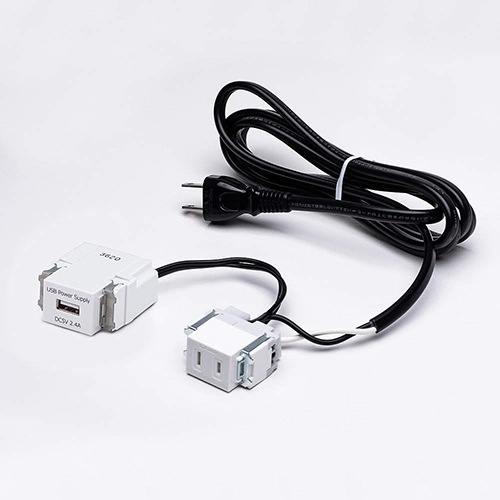 SUG LAMP 結線済コンセント ホワイト 【品番 : DM2-A1U1P24-WT】 注文