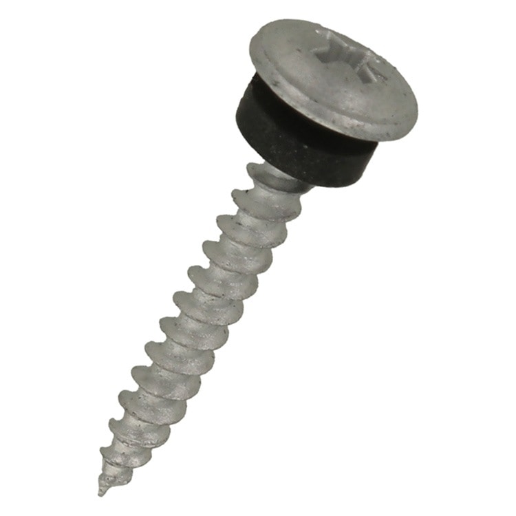 かなかなページ パッキン付き板金ねじ 4.2×32 ブラック ［160本 (80本×2セット