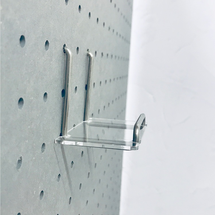 有孔 ミニスタンド用 落下防止プレート透明 2mm【板のみ】有孔ボード