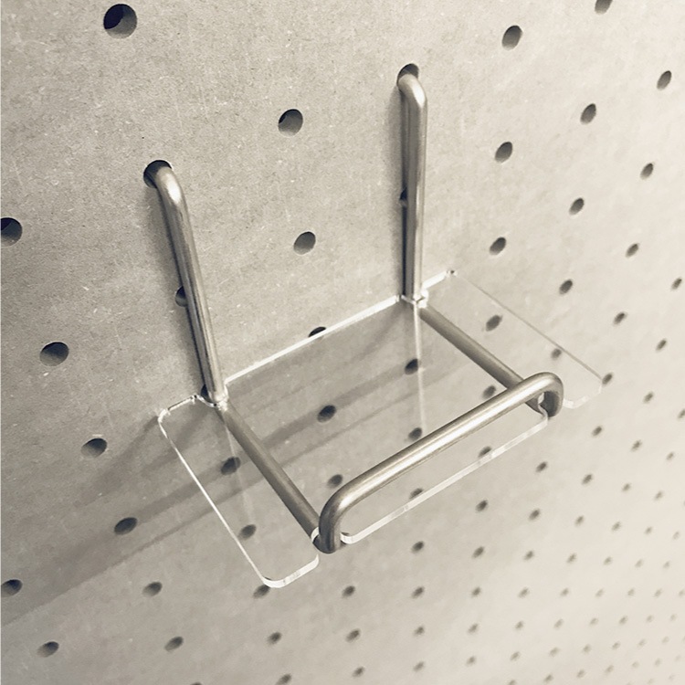 有孔 ミニスタンド用 落下防止プレート透明 2mm【板のみ】有孔ボード