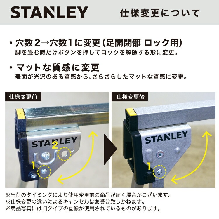 スタンレー STANLEY メタル折り畳み式ソーホース 2脚セット
