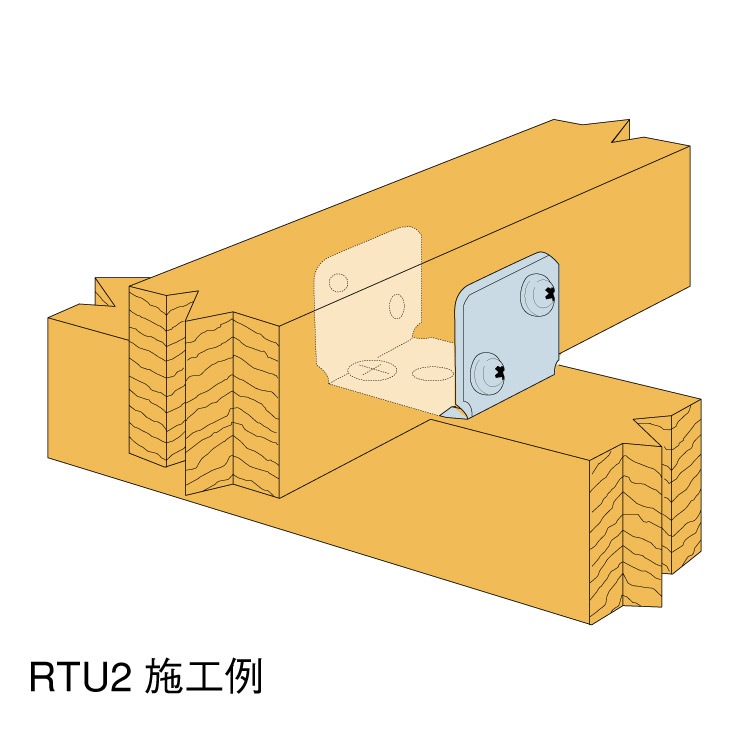 SIMPSON リジットタイ RTU2 (棚・枠用) ［20個］ #DIY