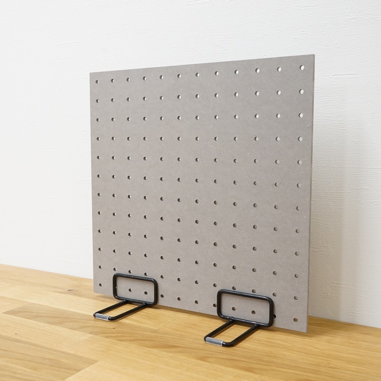 有孔ボード MDF 正方形(300mm×300mm×5.5mm) ピッチ25mm グレー 単品