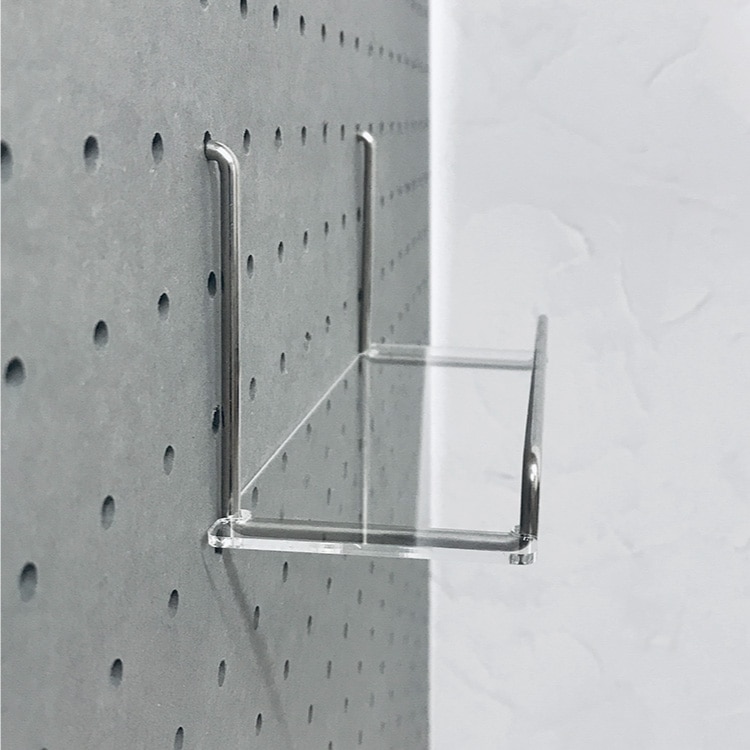 有孔 Bookスタンド用 落下防止プレート透明 2mm【板のみ】有孔ボード