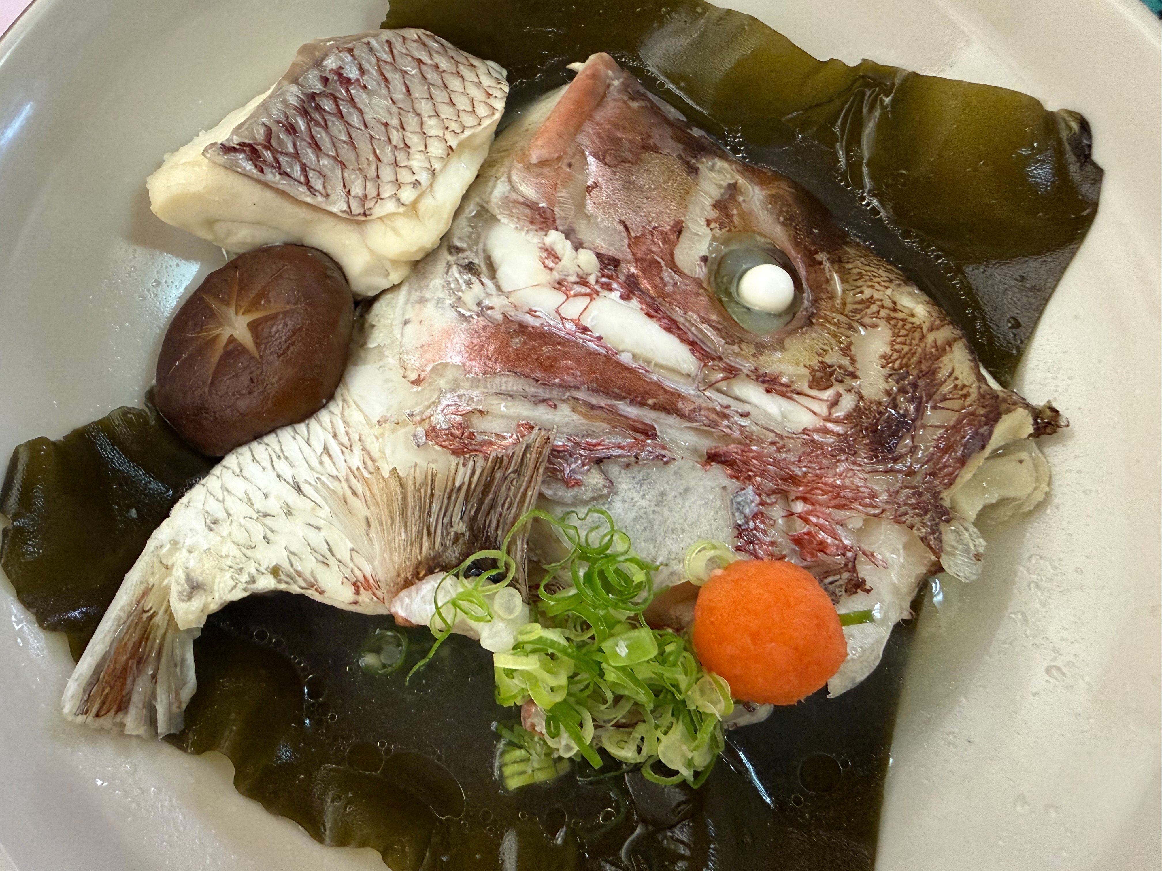 恵比寿鯛骨蒸し