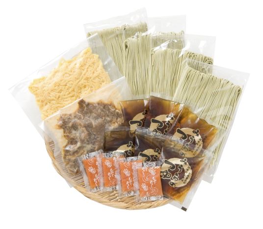 <送料込>具入り瓦そばセット（4人前）