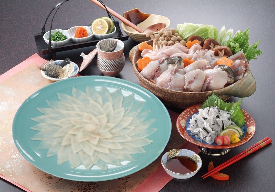 天然トラフグ刺身ちりセット