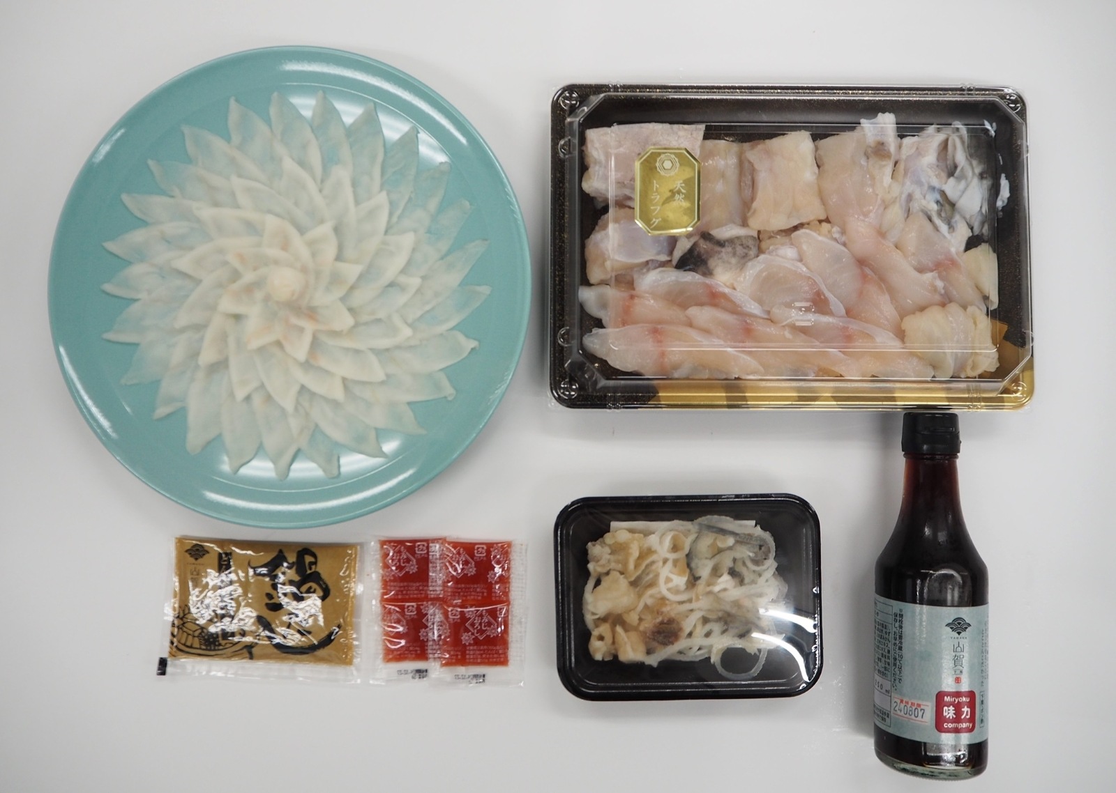 天然トラフグ刺身ちりセット