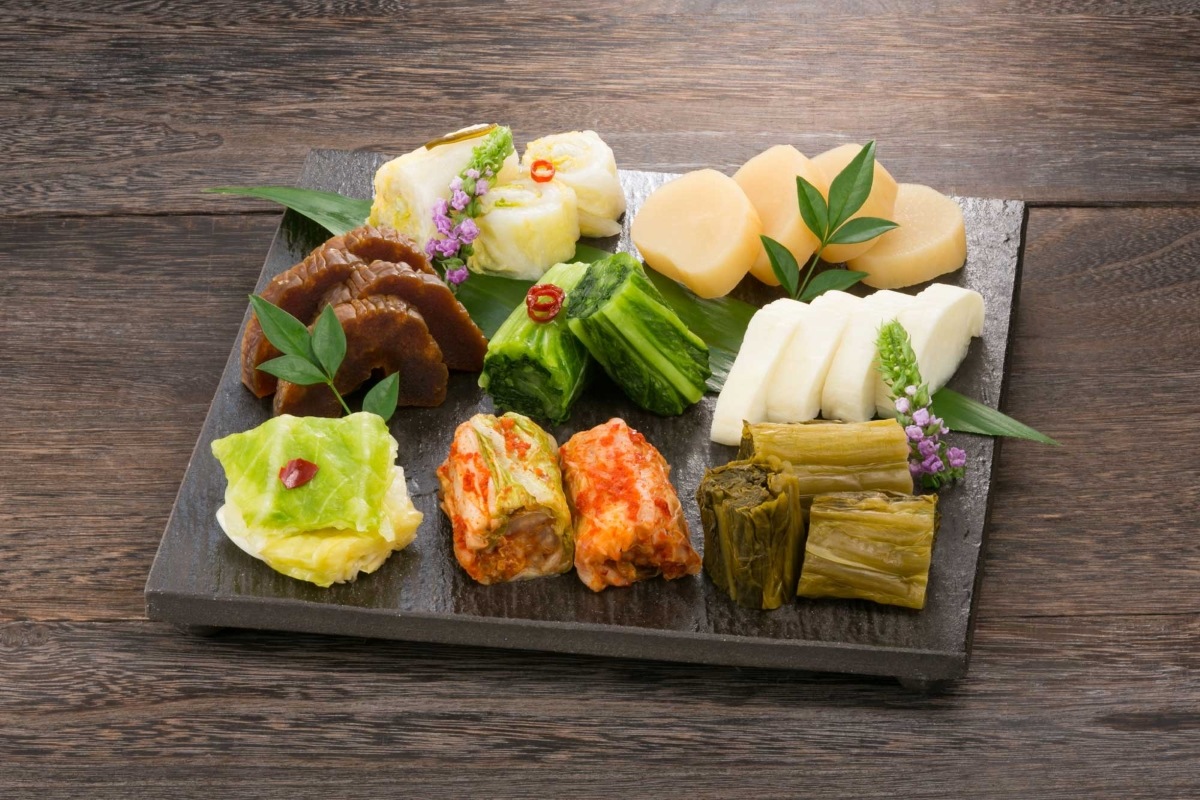 【送料込】うまもん広島菜・奈良漬五橋詰合せ