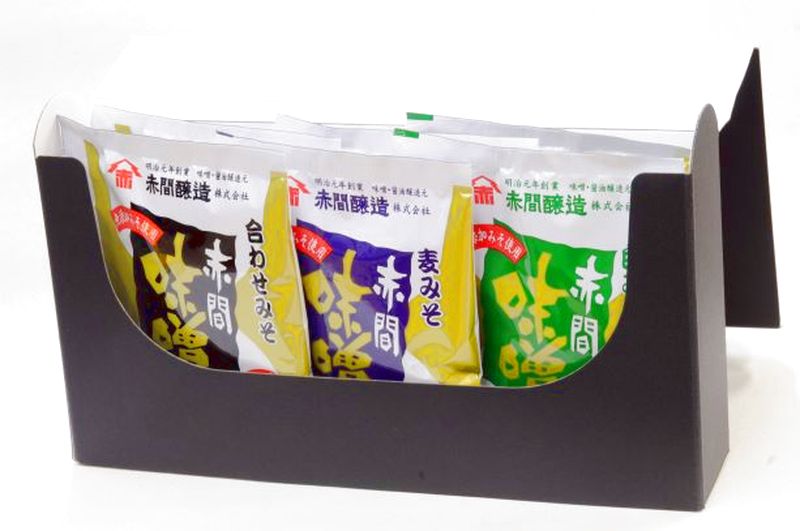 フリーズドライ味噌汁６袋入＜３種×各２袋＞（合わせ・ワカメ/麦みそ・揚げナス/白みそ・青さ）