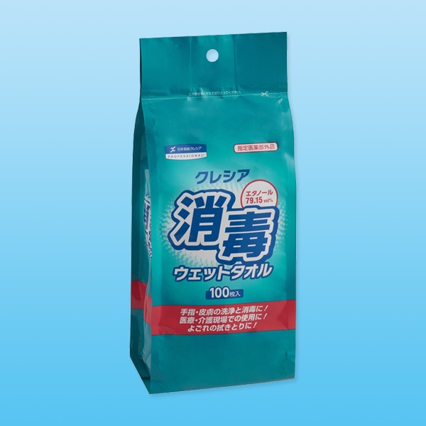 ☆クレシア 消毒ウェットタオル ボトル詰替【消毒シート】 | 消毒・除
