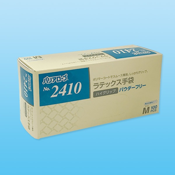 AS ONE 粉なしラテックス手袋 Mサイズ100枚入り　10箱 AS ONE 粉なしラテックス手袋 Mサイズ100枚入り 10箱 【公式通販】