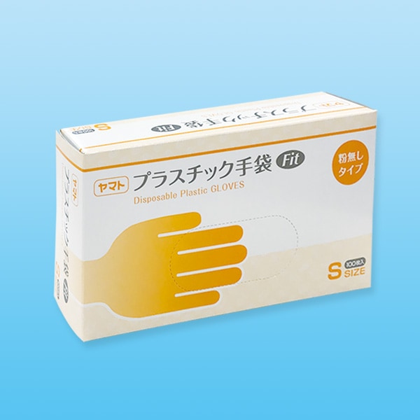 プラスチック手袋　粉付き　S100枚✖️10 天馬公式】CB プラスチック手袋 粉付 S 100枚×3箱セットの通販