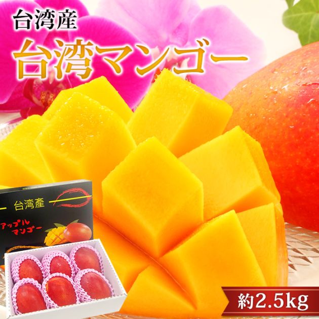 マンゴー 台湾マンゴー 約2.5kg 5～6玉 台湾産 航空便<br>【まんごー