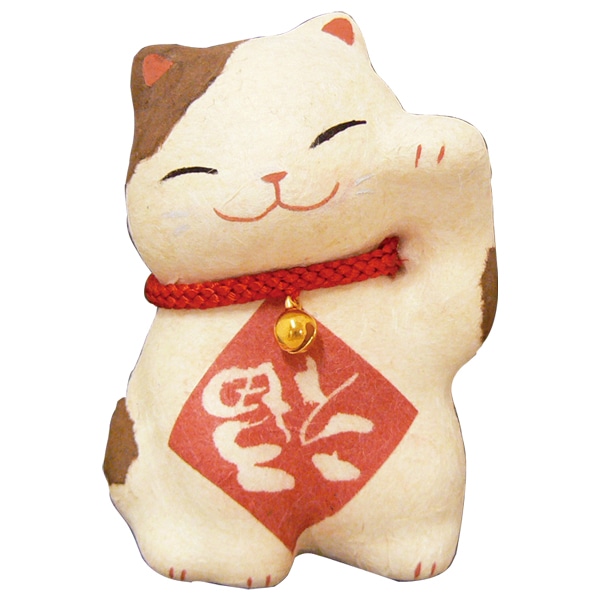 猫 青銅 ブロンズ 在銘 ねこ 招き猫 / 置物 文鎮