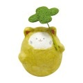 ちぎり和紙　クローバー運び 猫|置物・お飾り|猫グッズ
