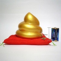(特大)金のうんこ貯金箱 (パール金)|金のうんこ|運気上昇アイテム
