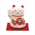 招き猫 2個セット】ちぎり和紙 彩 招福招き猫 開運 金運アップ 縁起物 ...