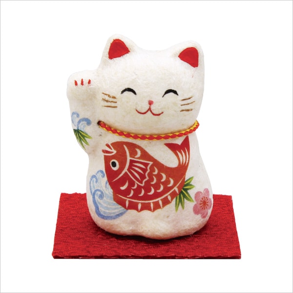 ちぎり和紙(大)遠くの福も招き猫 金運招来-京都よいものや | 縁起物 ...