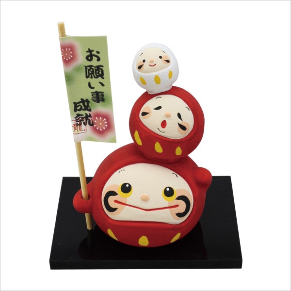 3連 福だるま 赤