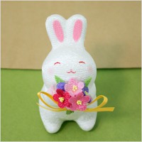 お花の贈り物　うさぎ|うさぎグッズ