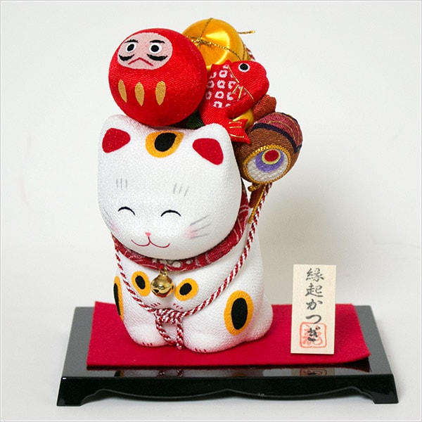 縁起かつぎ招き猫（縁起づくし）